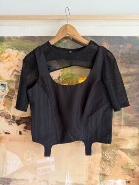 McQ by Alexander McQueen corset top